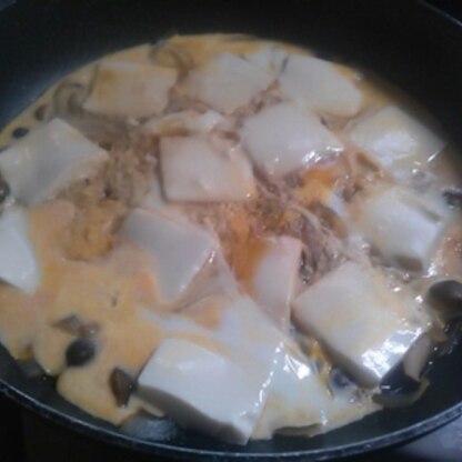 豆腐と卵のとろとろ感、大好きです～アツアツ、美味しいですよね！